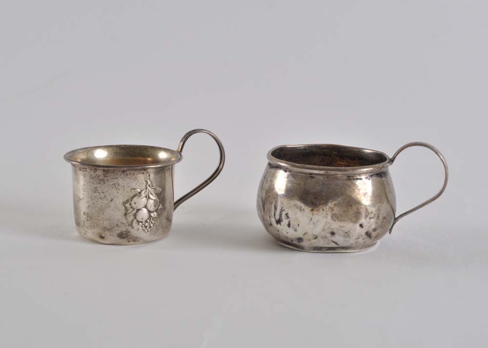 Pair of Webster Sterling Silver Baby Cups
