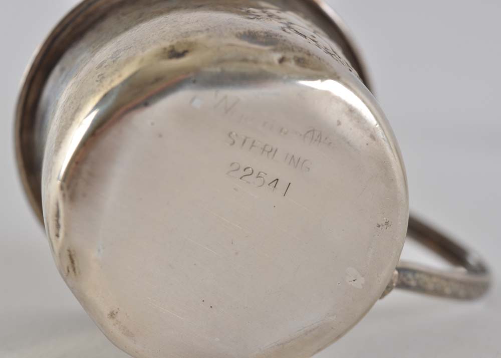 Pair of Webster Sterling Silver Baby Cups