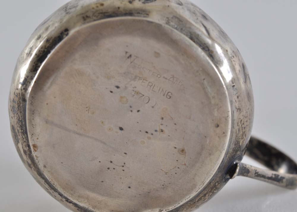 Pair of Webster Sterling Silver Baby Cups