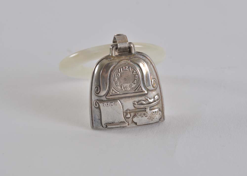 Pair of Sterling Silver Baby Items