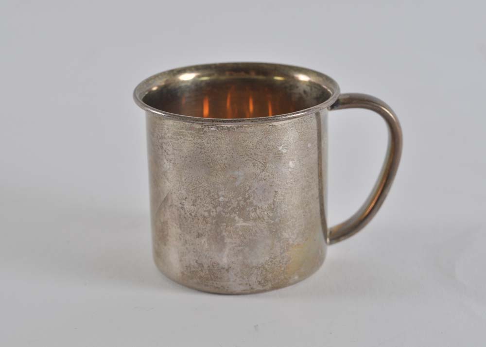 Pair of Sterling Silver Baby Items