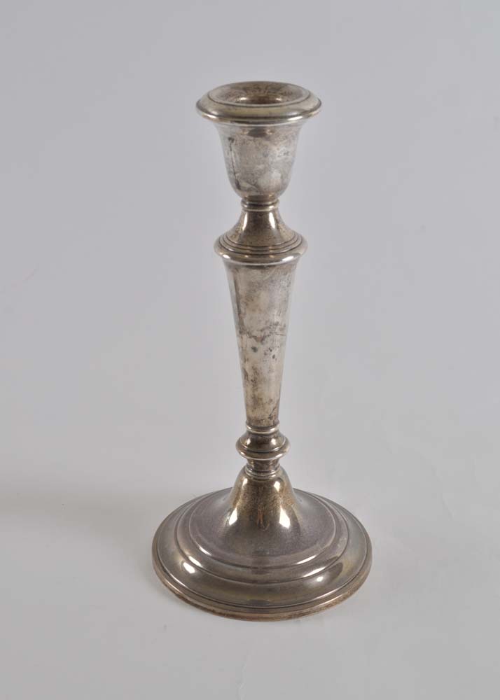 Pair of Gorham Puritan Weighted Sterling Silver Candlesticks
