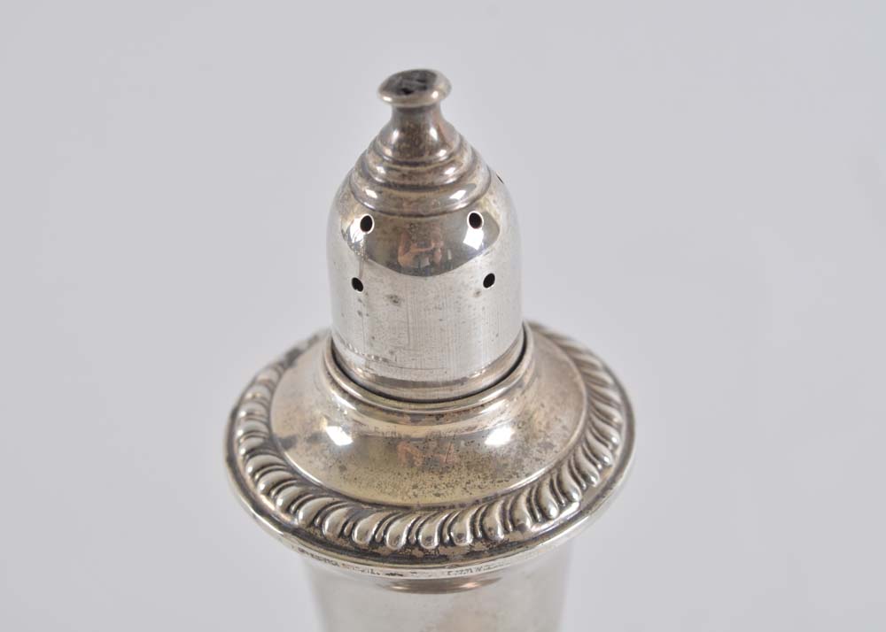 Empire Weighted Sterling Silver Salt and Pepper Shakers