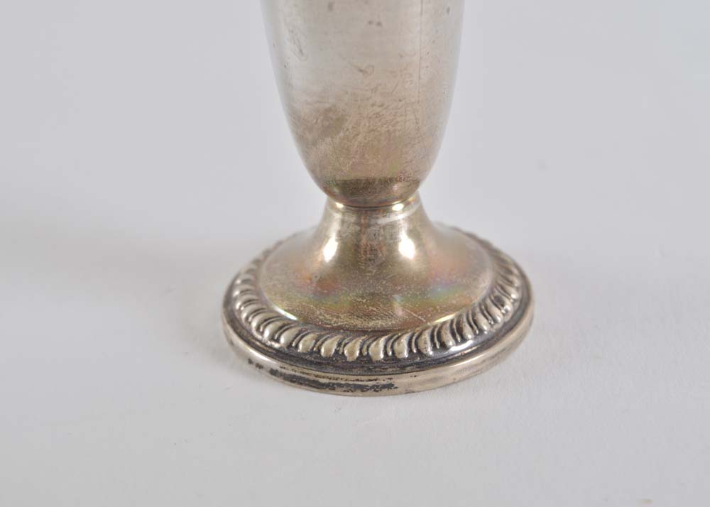 Empire Weighted Sterling Silver Salt and Pepper Shakers