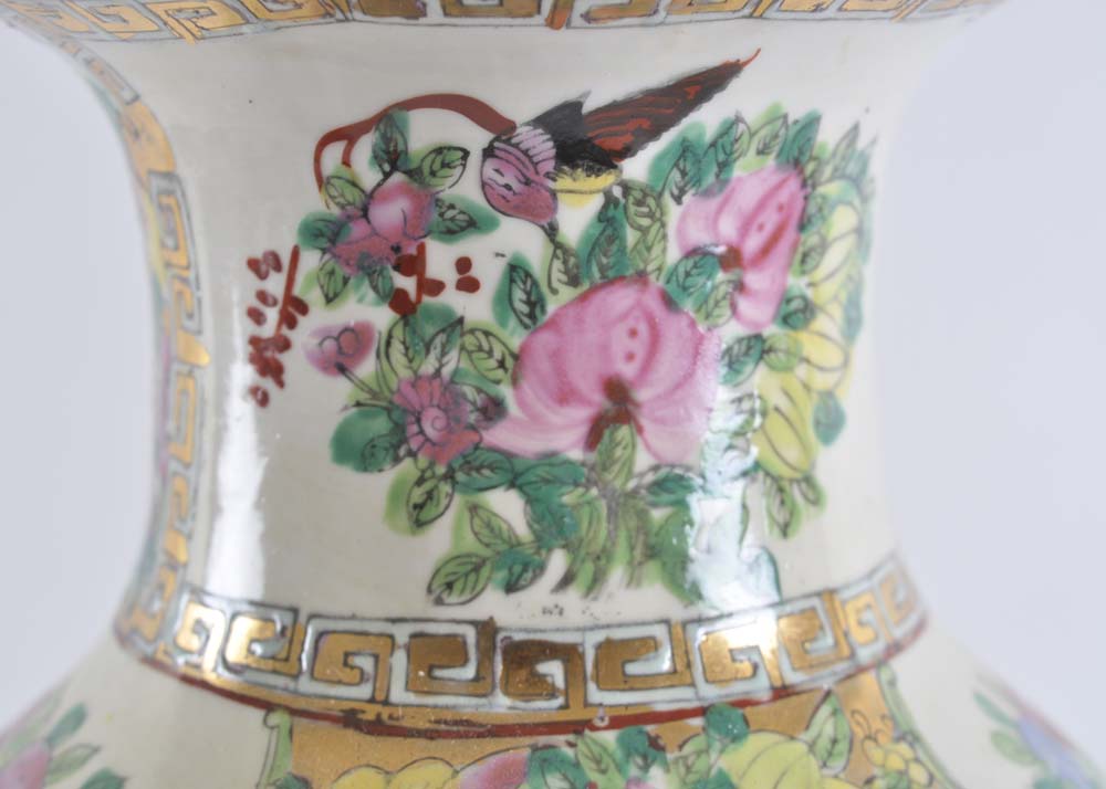 Satsuma Handpainted Chinese Vase