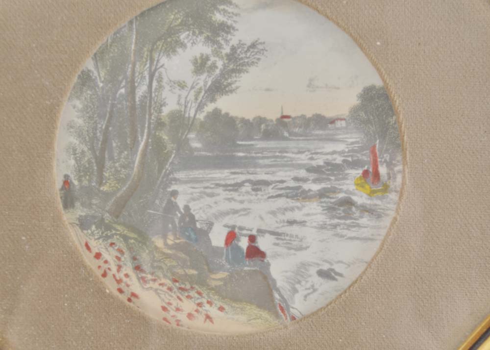 Pair of Marko Manufacturers Hand Colored Etchings