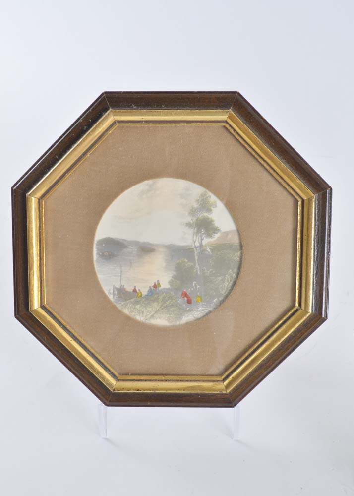 Pair of Marko Manufacturers Hand Colored Etchings