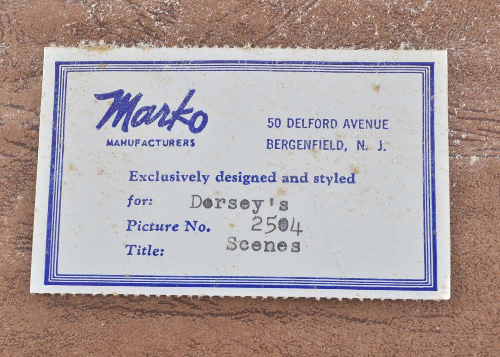 Pair of Marko Manufacturers Hand Colored Etchings