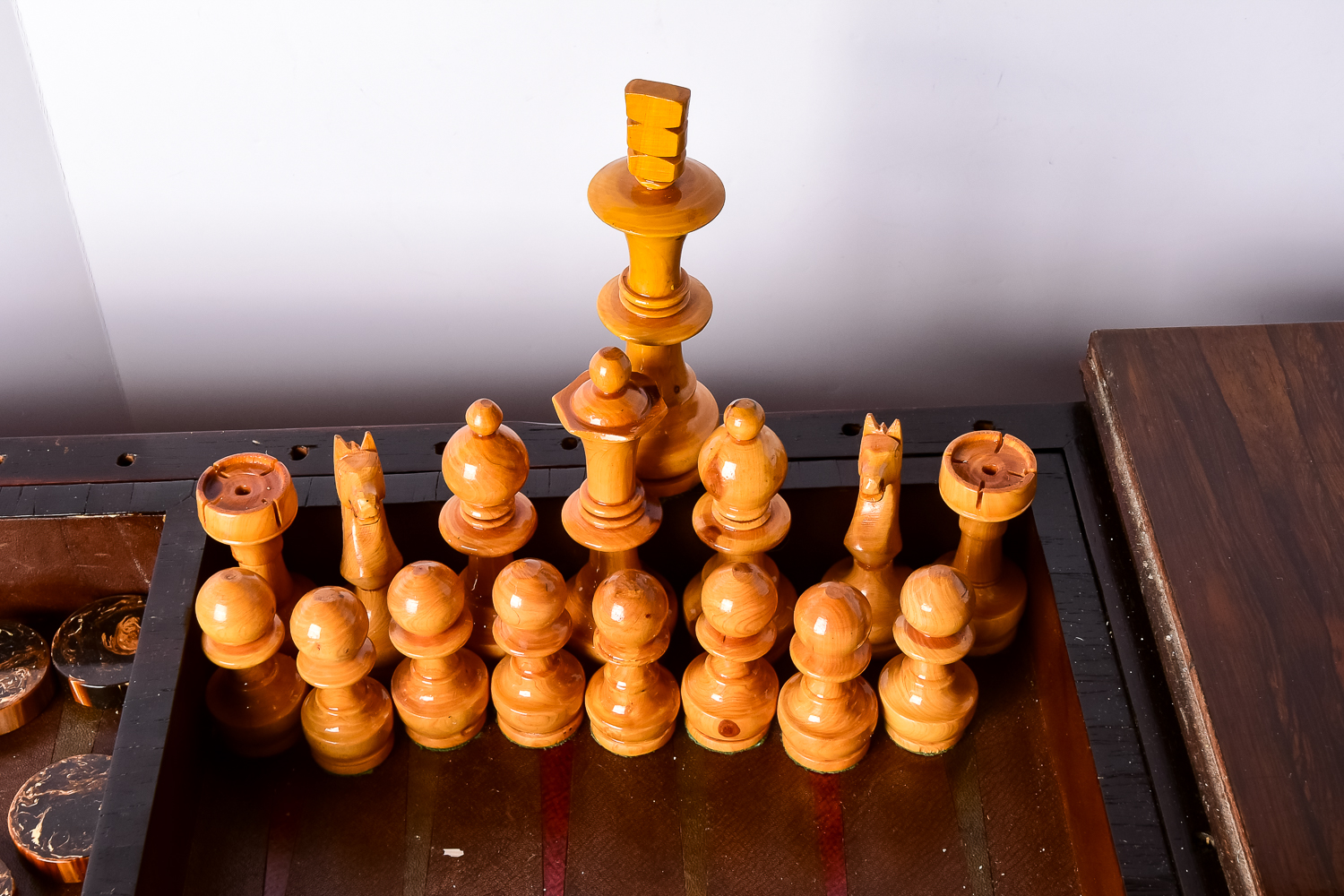 Slide-Top Wood Game Table