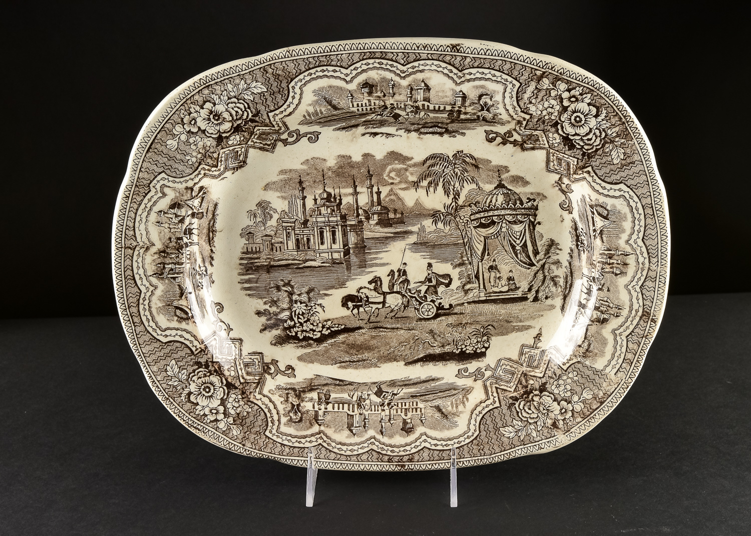 19th Century Transferware Platter