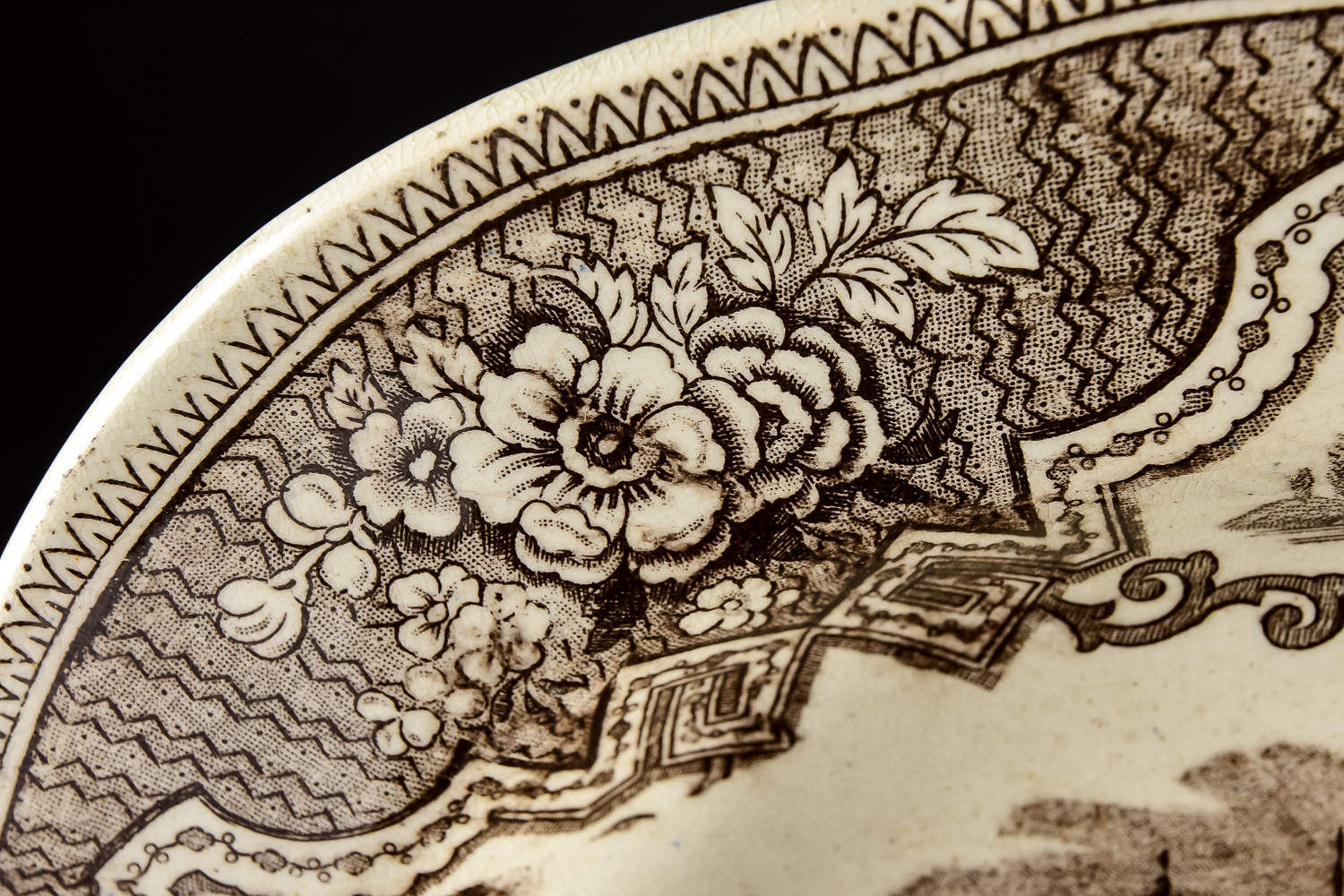 19th Century Transferware Platter