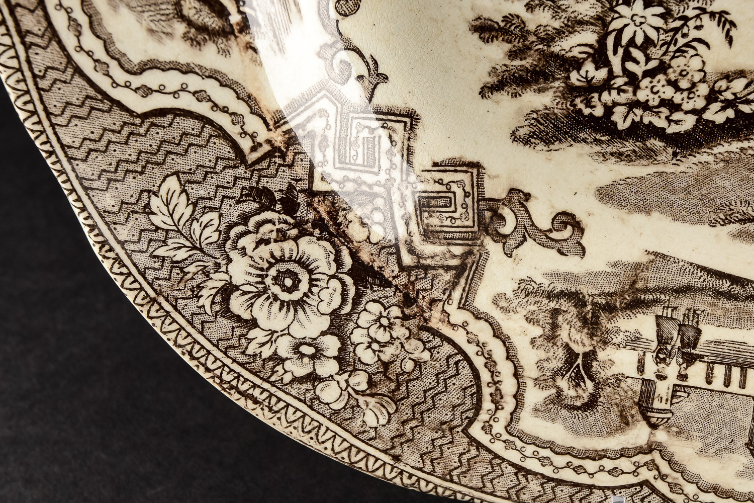 19th Century Transferware Platter