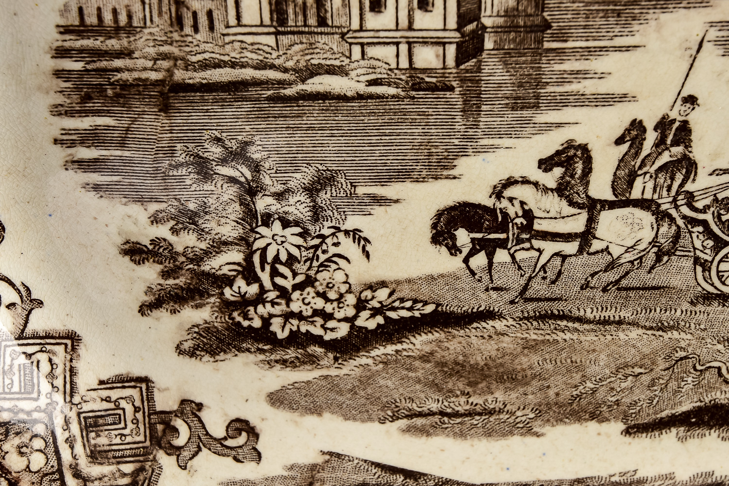 19th Century Transferware Platter