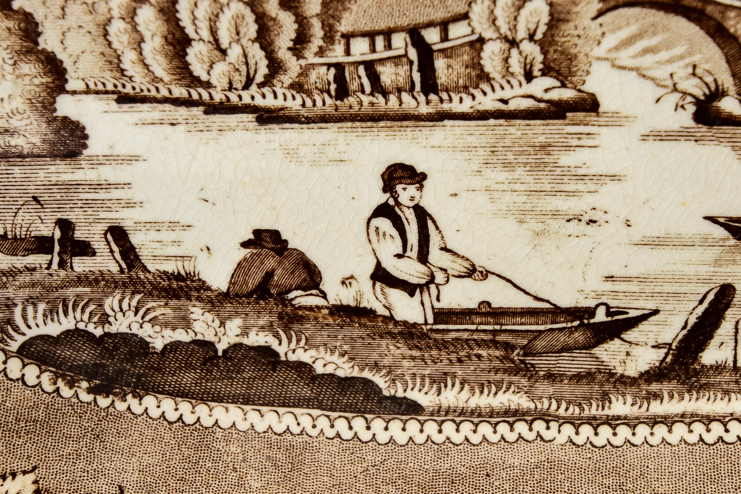 Antique "Wild Rose" Platter