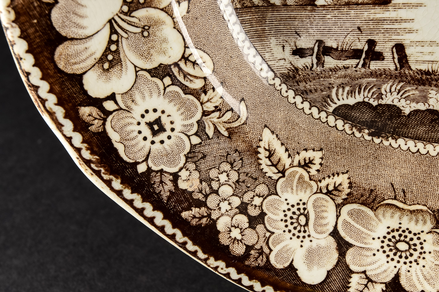 Antique "Wild Rose" Platter