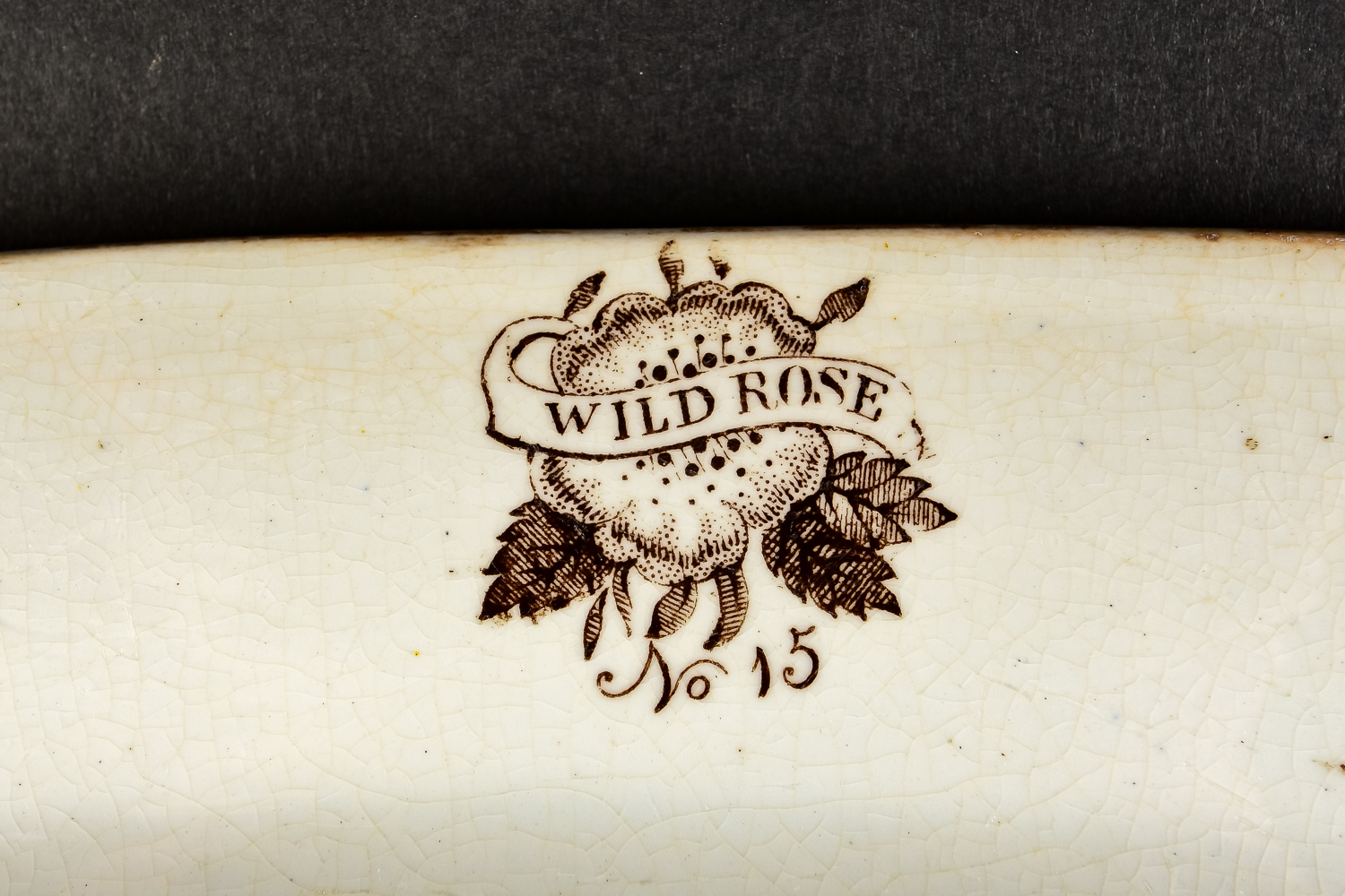 Antique "Wild Rose" Platter