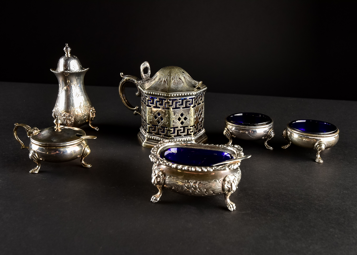 Set of Silver Plated Dining Accoutrements