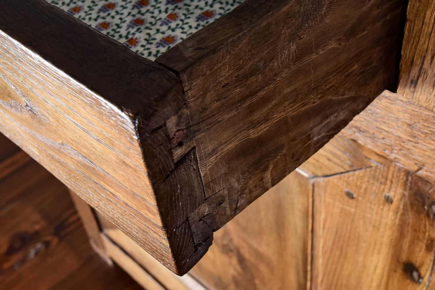 Antique French Chestnut Dresser Base c. 1820