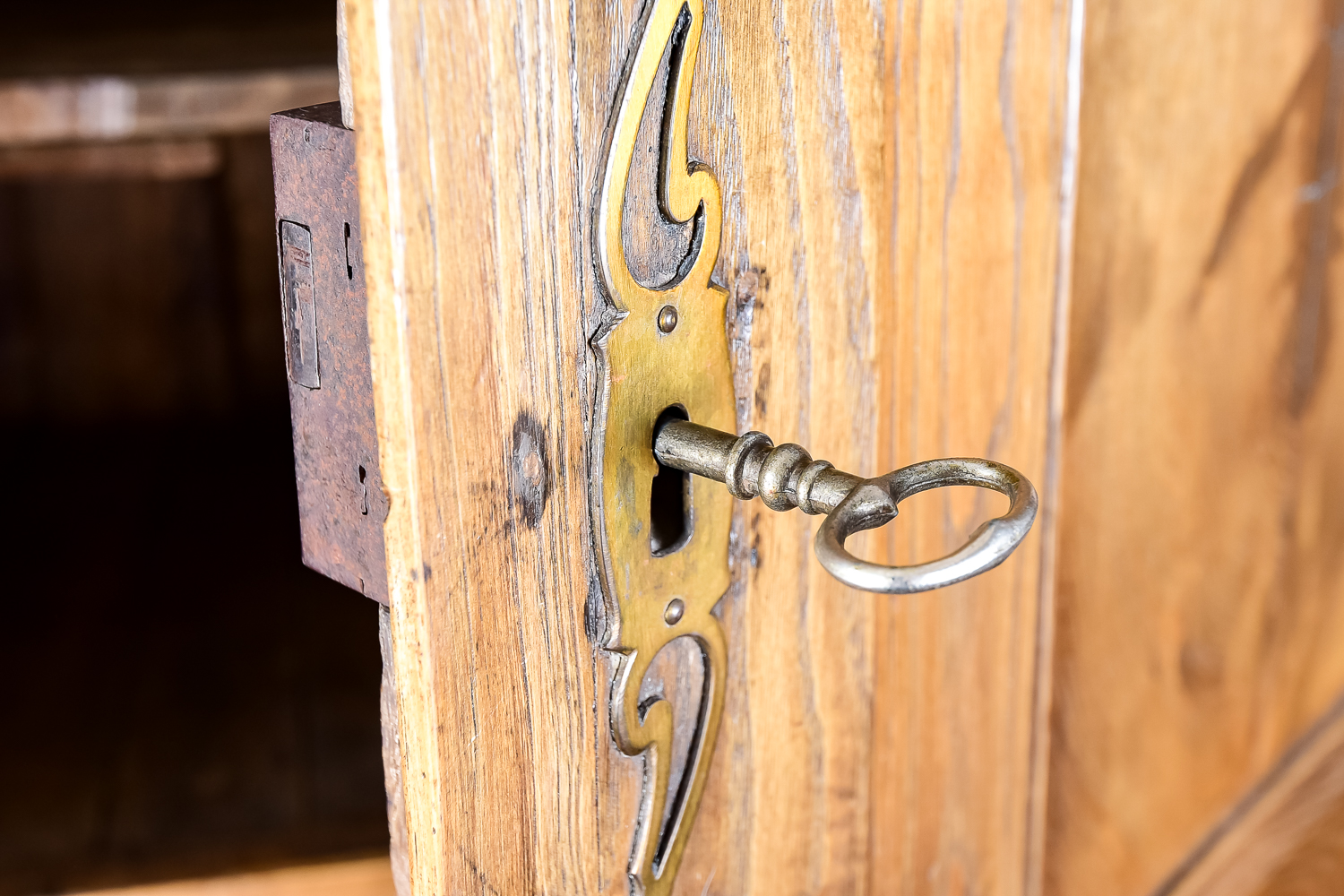 Antique French Chestnut Dresser Base c. 1820