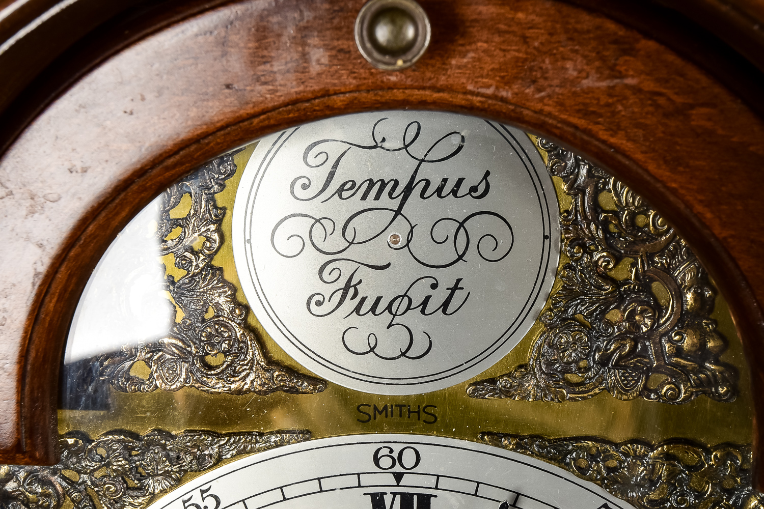 Antique Smiths Tempus Fugit Grandmother Clock