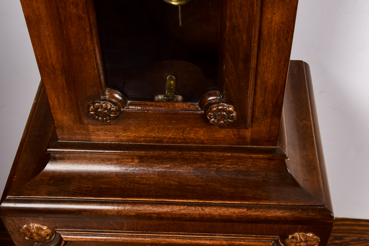 Antique Smiths Tempus Fugit Grandmother Clock