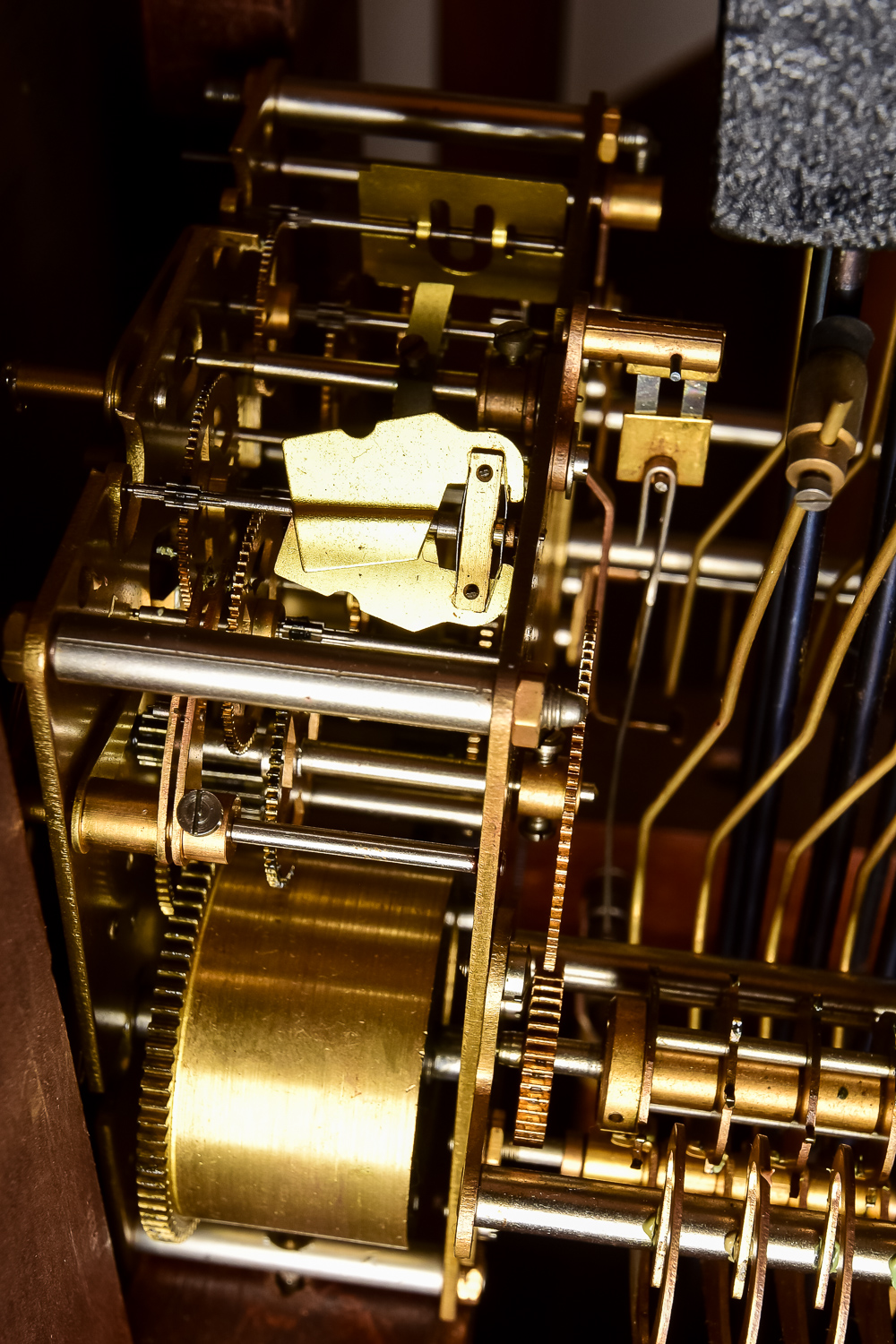 Antique Smiths Tempus Fugit Grandmother Clock