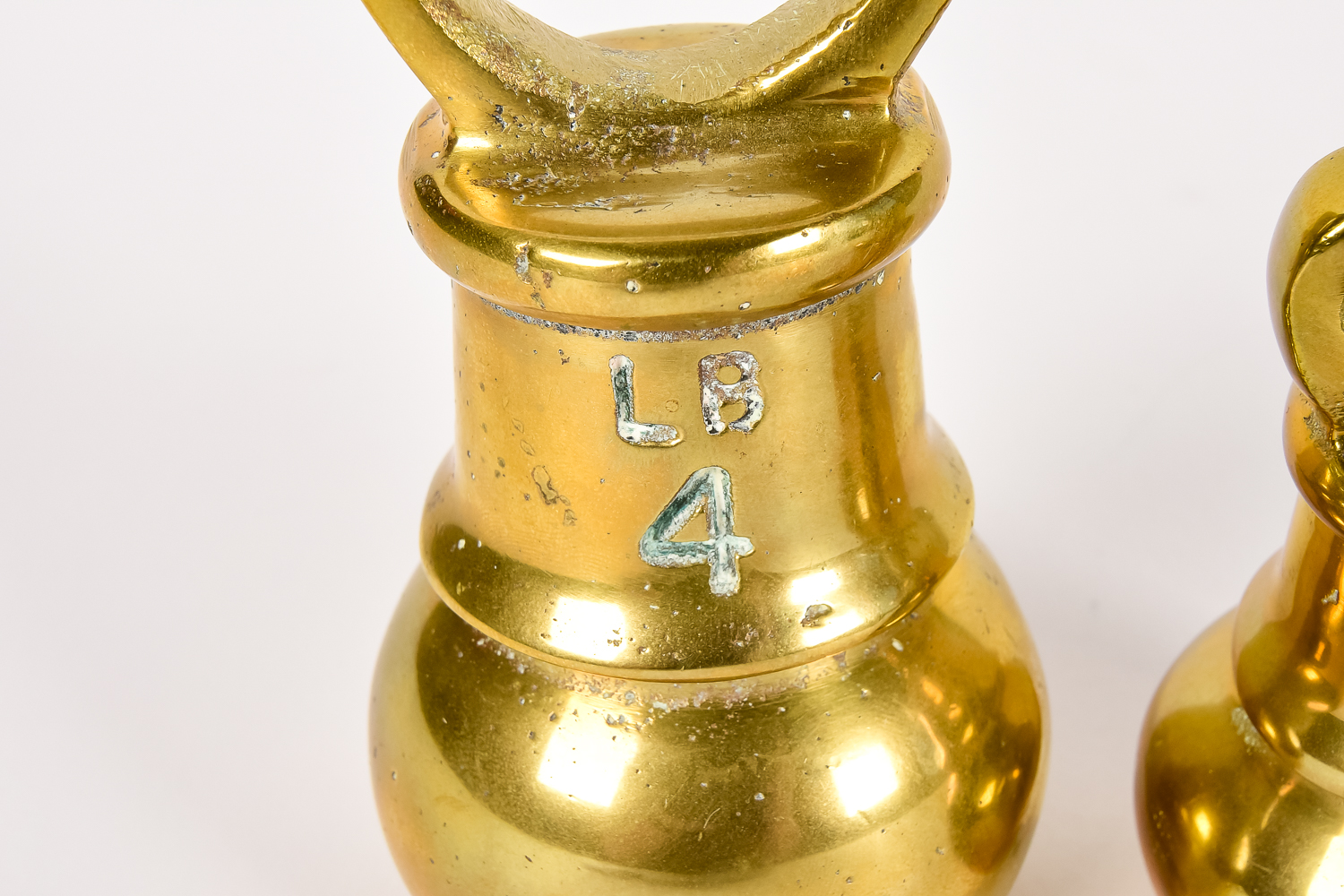 Antique Brass and Lead Weight Set