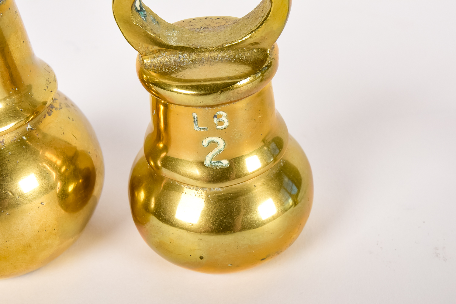 Antique Brass and Lead Weight Set