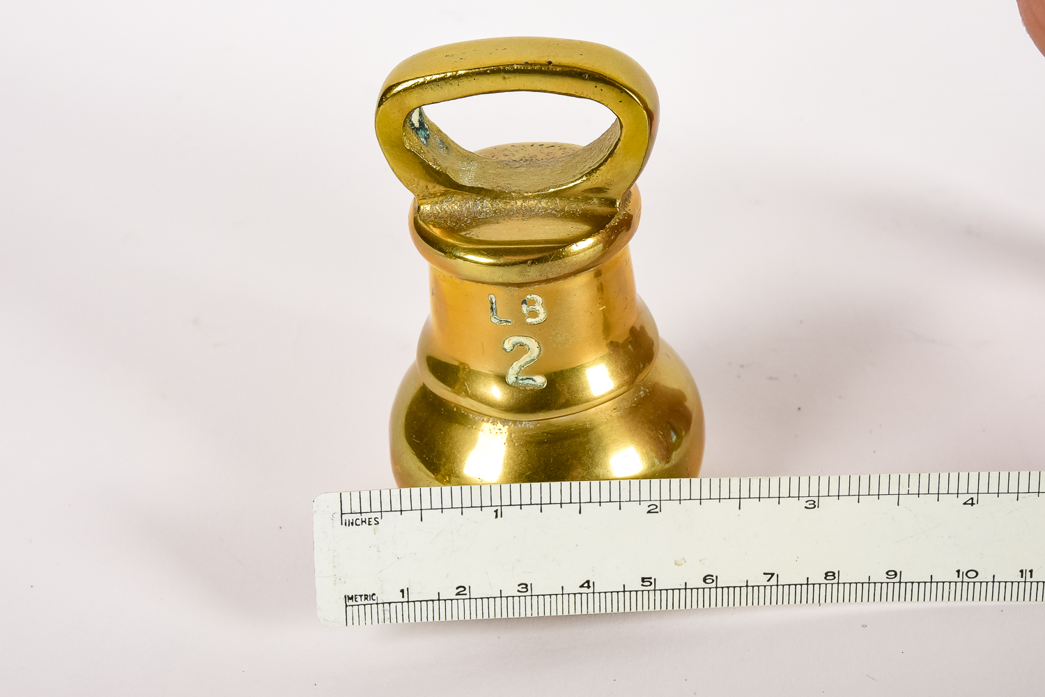 Antique Brass and Lead Weight Set