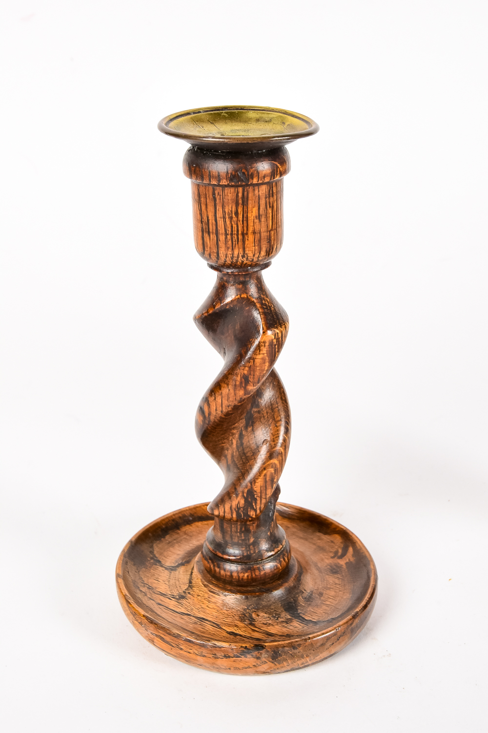 Pair of Antique Oak Candlesticks