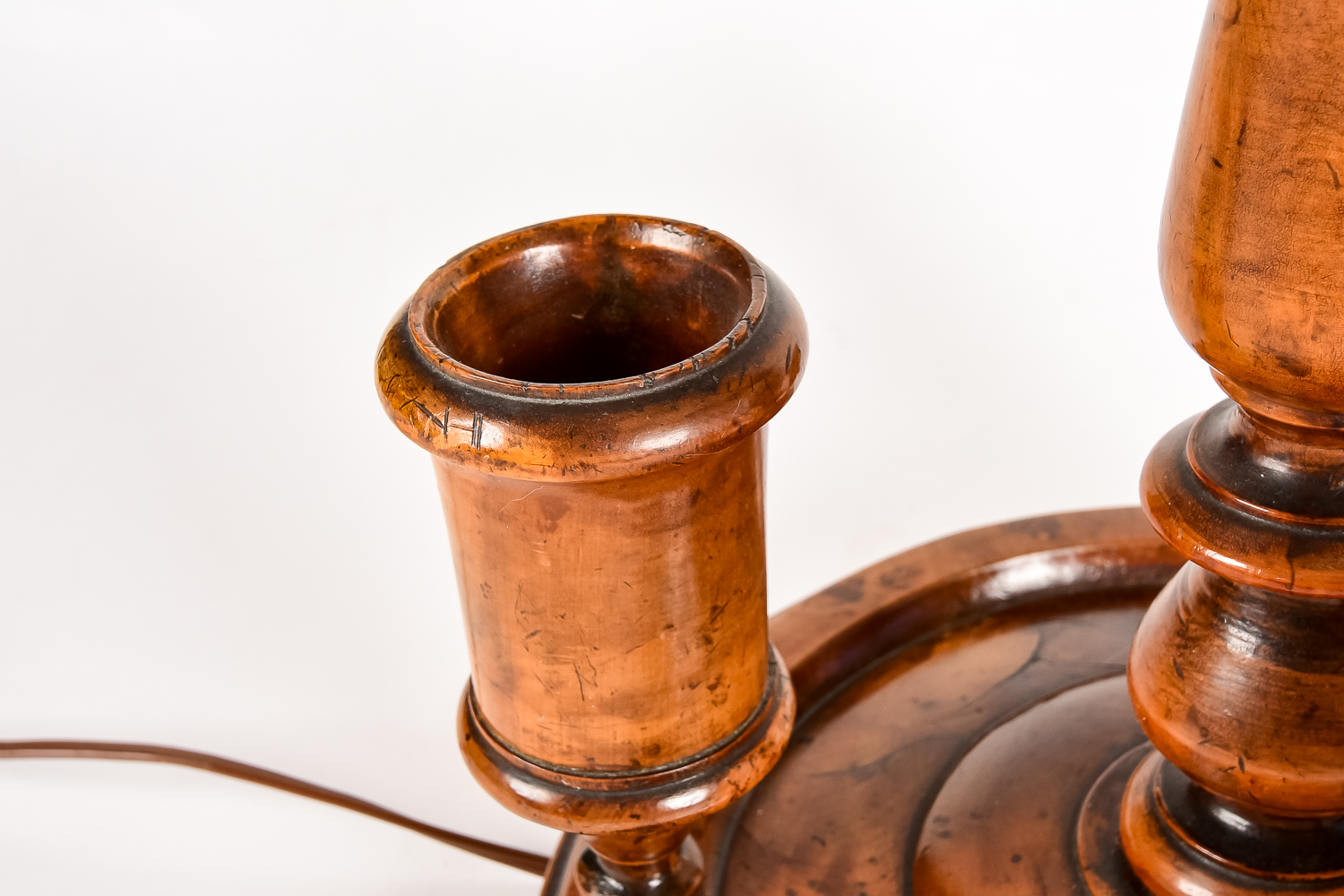 Antique Converted Pipe Rack Lamp