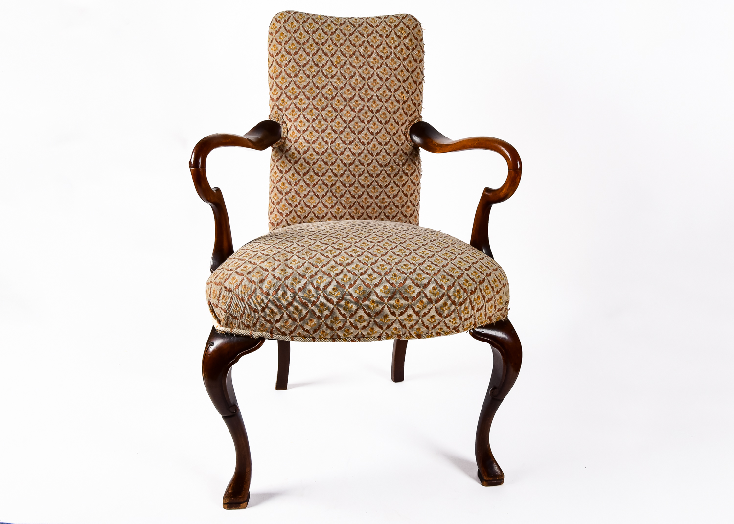 Antique Queen Anne Armchair