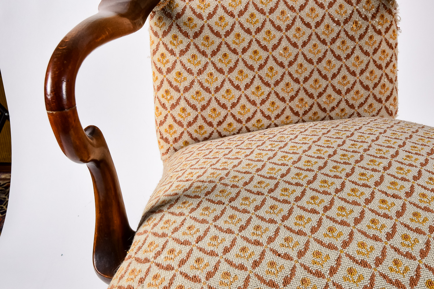 Antique Queen Anne Armchair