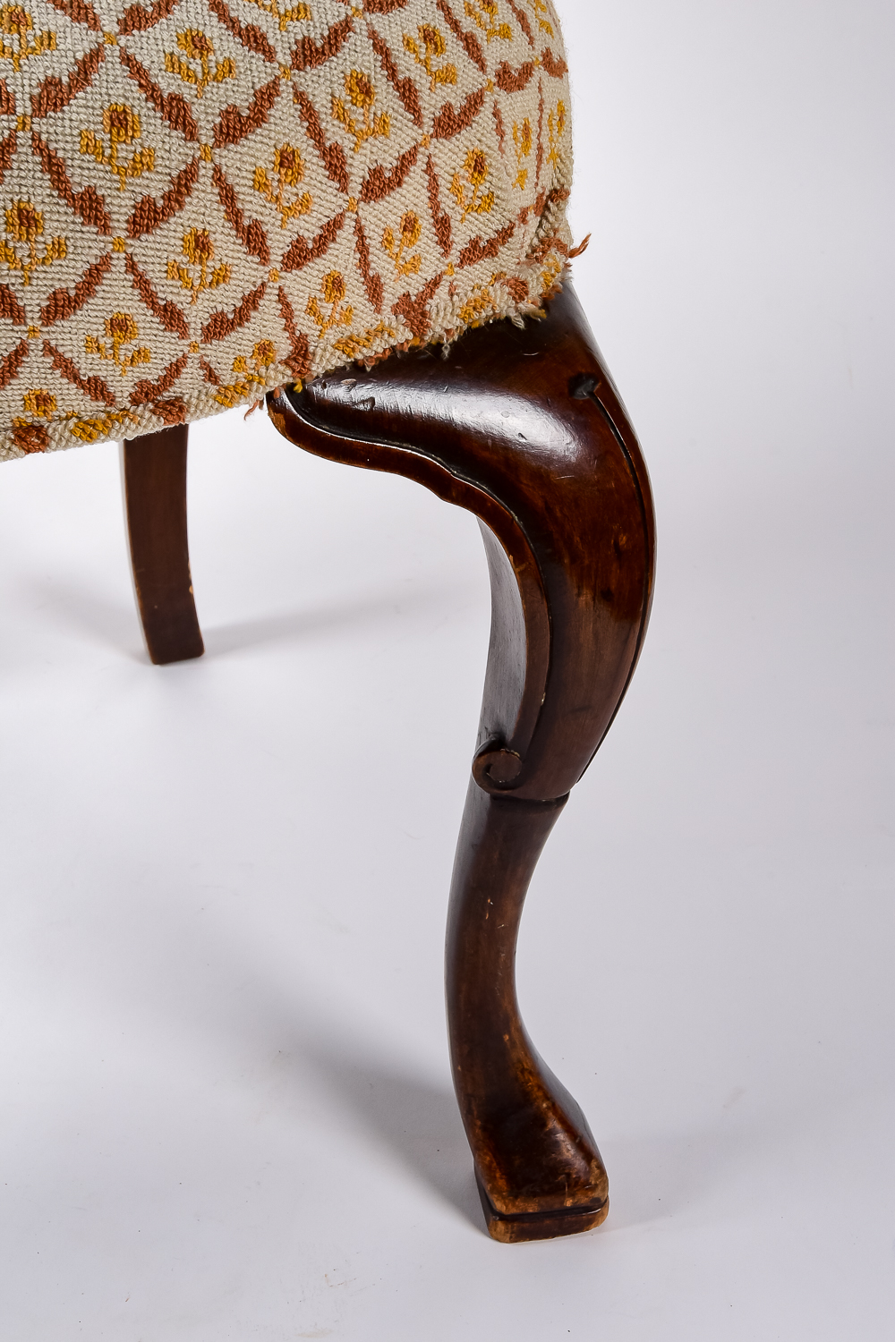 Antique Queen Anne Armchair