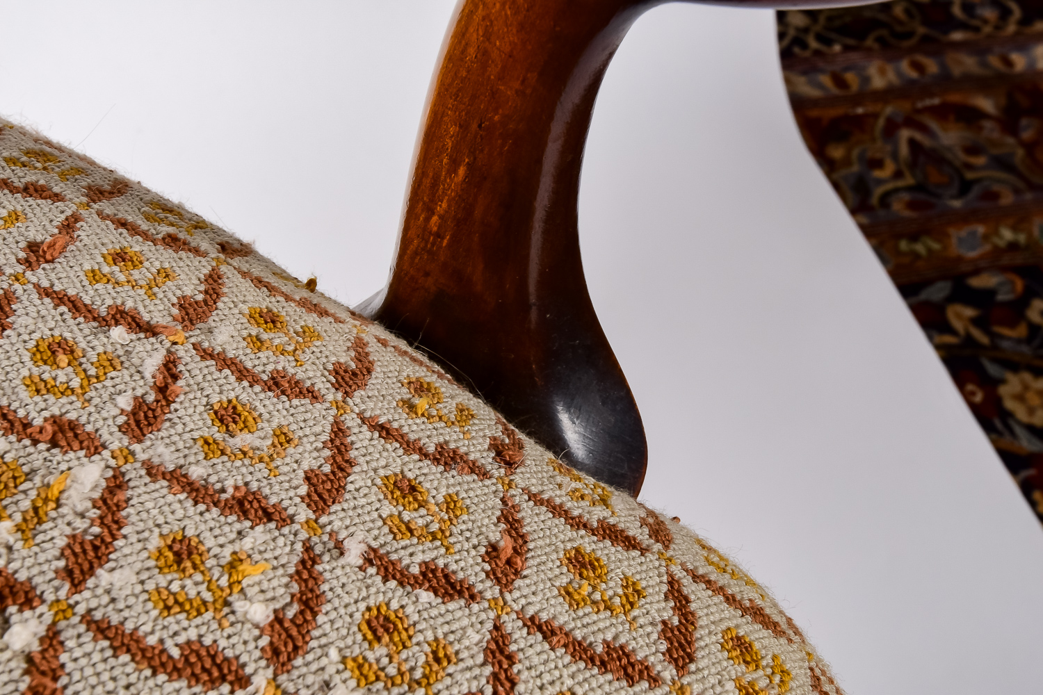 Antique Queen Anne Armchair