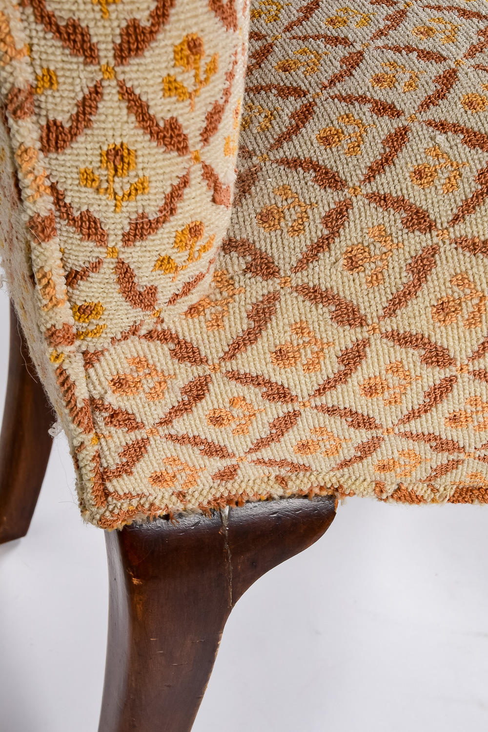 Antique Queen Anne Armchair