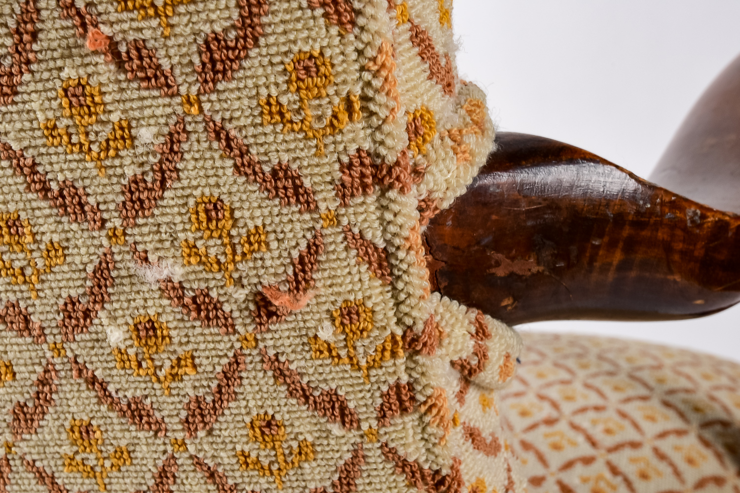 Antique Queen Anne Armchair