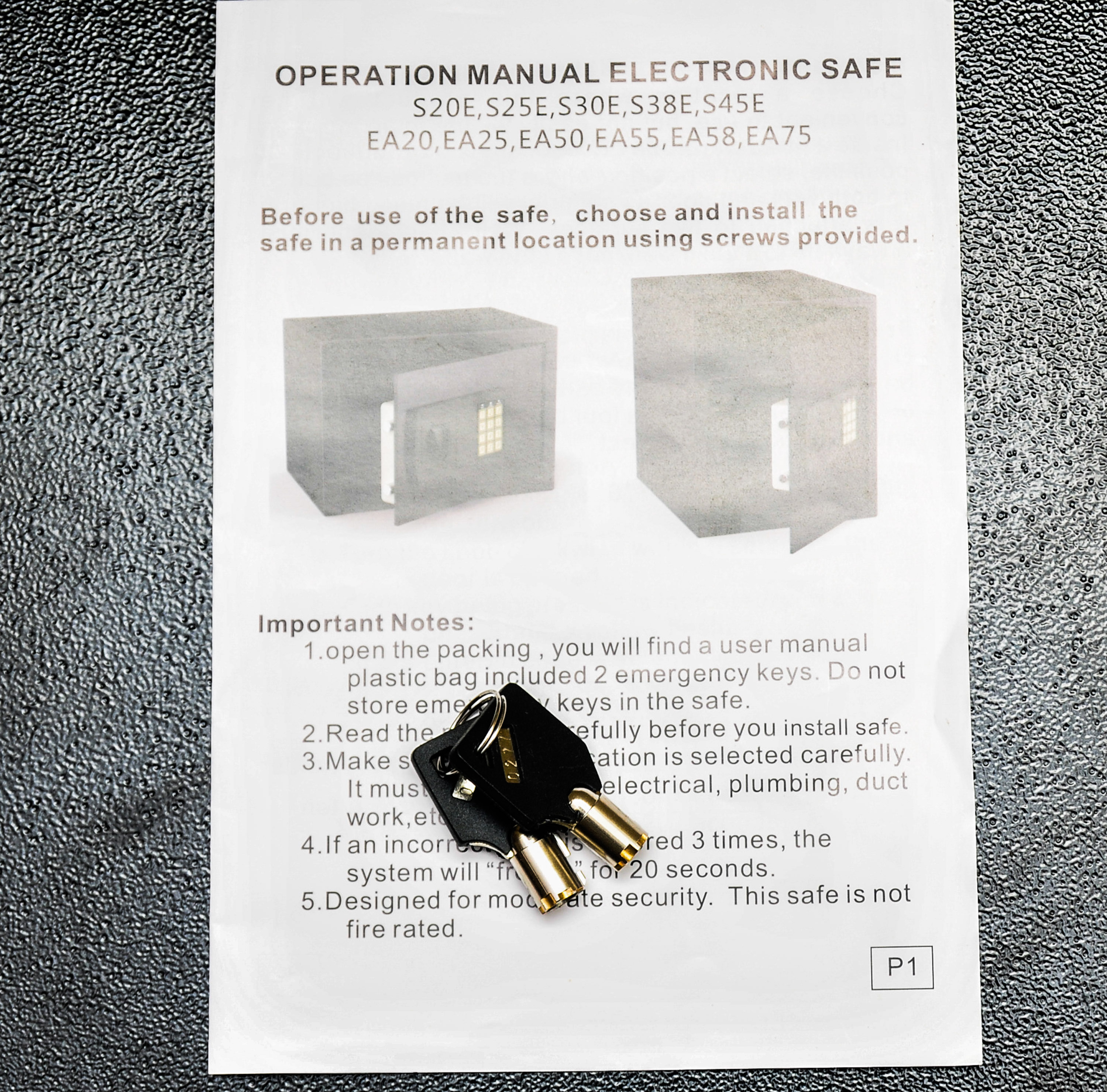 Secustar Electronic Safe