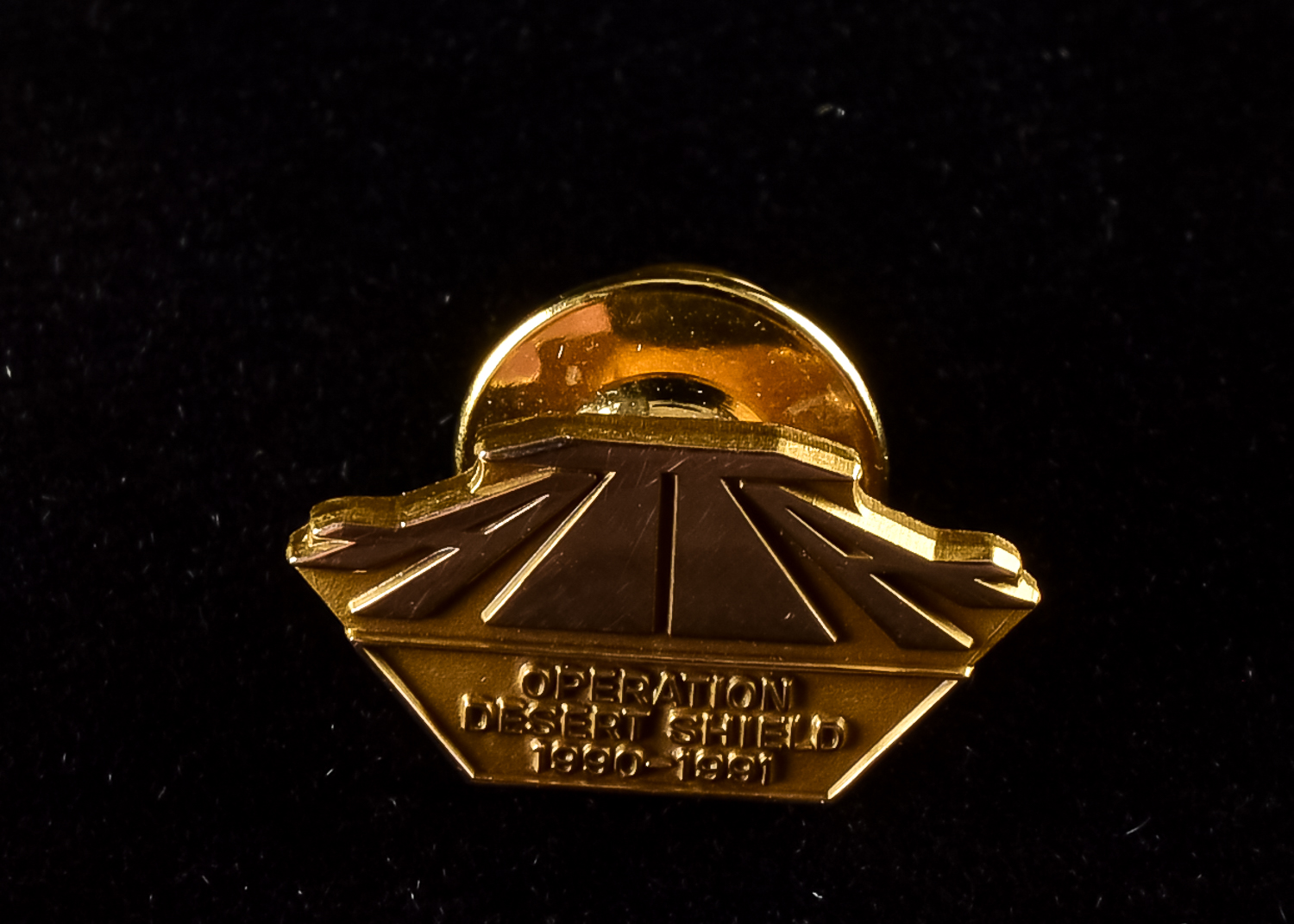 Set of Gold Cuff Links and Tie Tacks