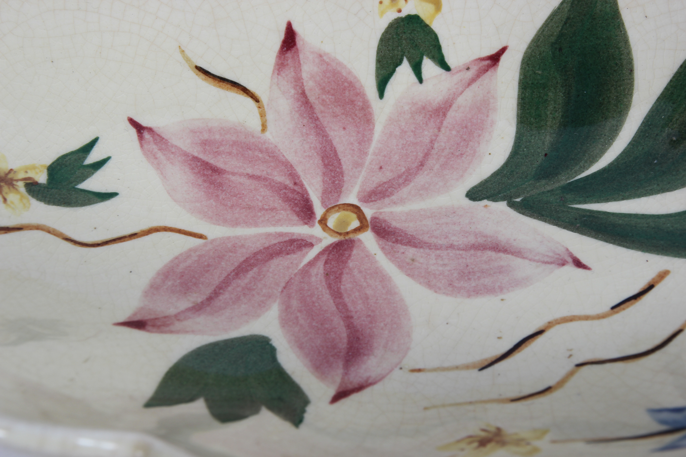 Vintage Hand Painted Ceramic Bowl