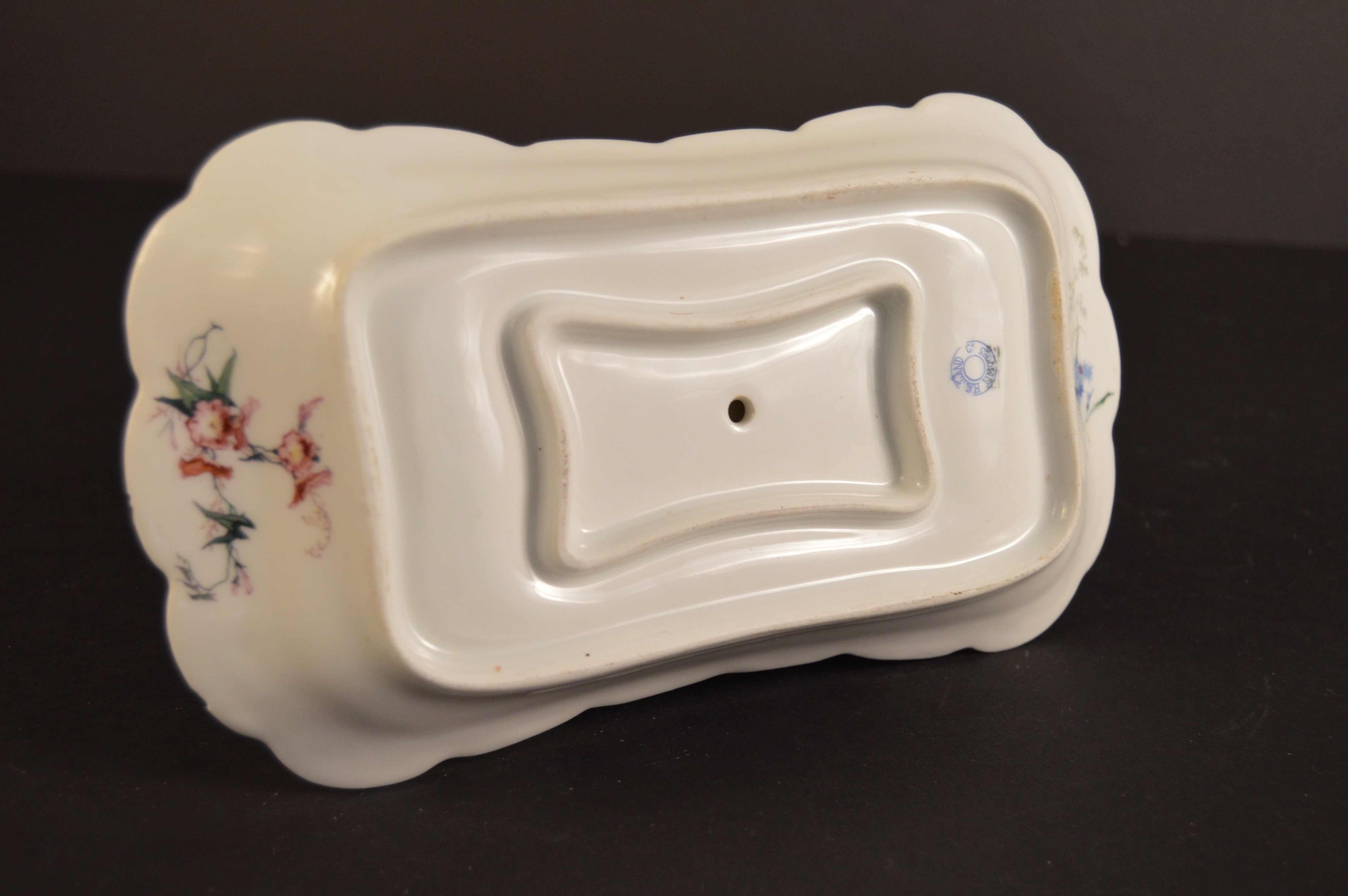 Haviland Limoges "Meadow Visitors"  Porcelain Gravy Tureen and Covered Dishes