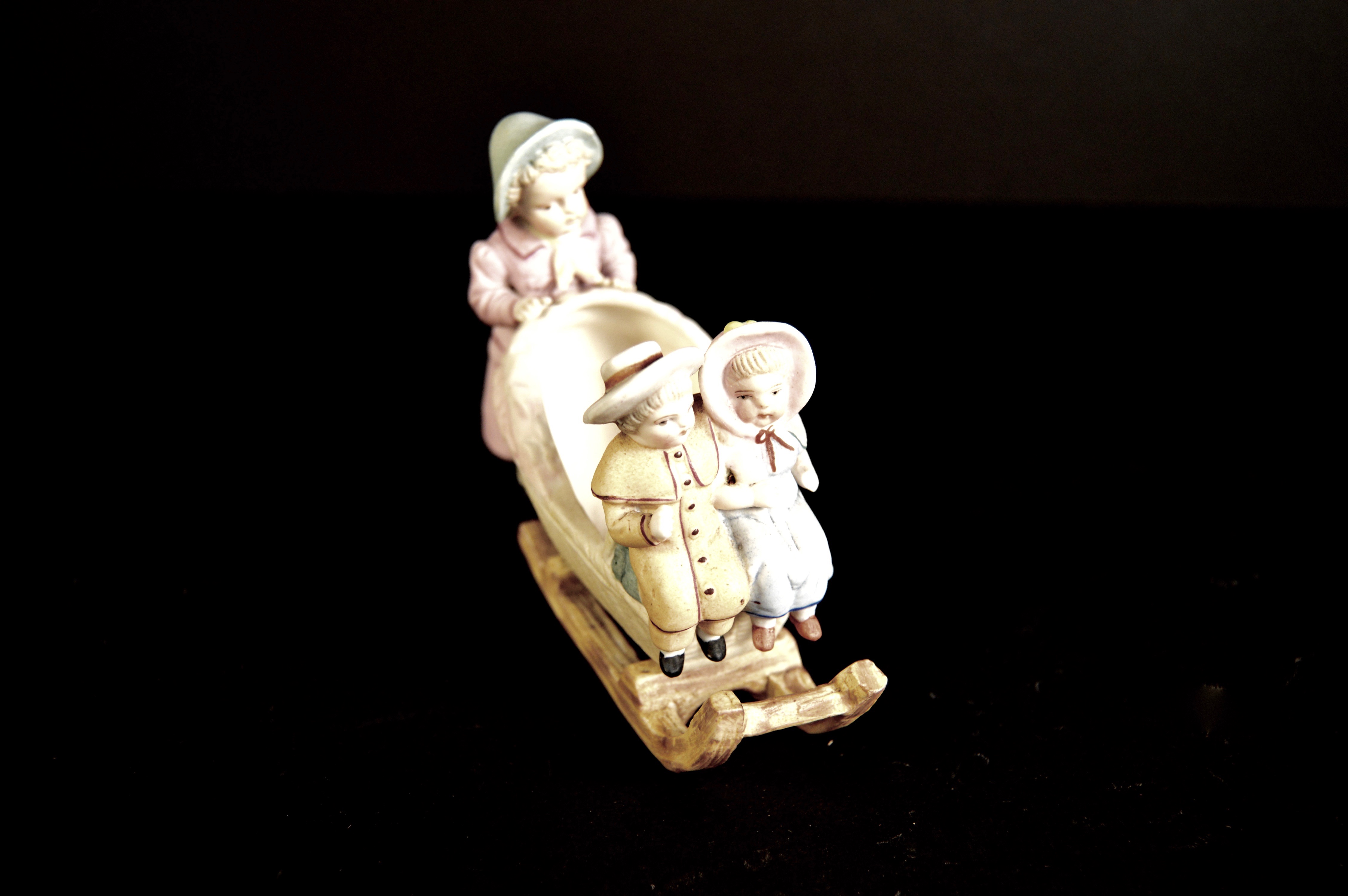 Group of Antique and Vintage Painted Bisque Figurines