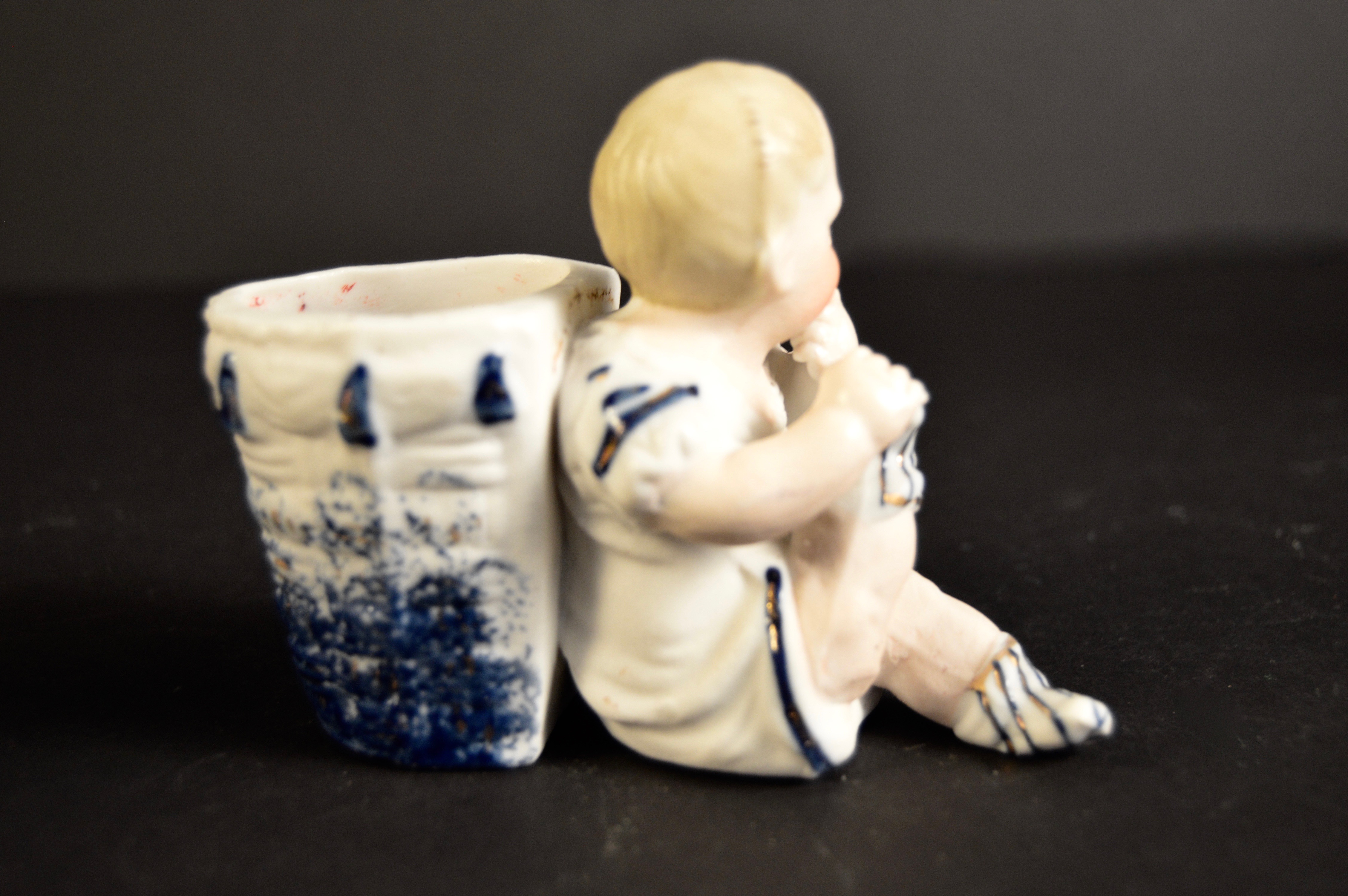 Group of Antique and Vintage Painted Bisque Figurines