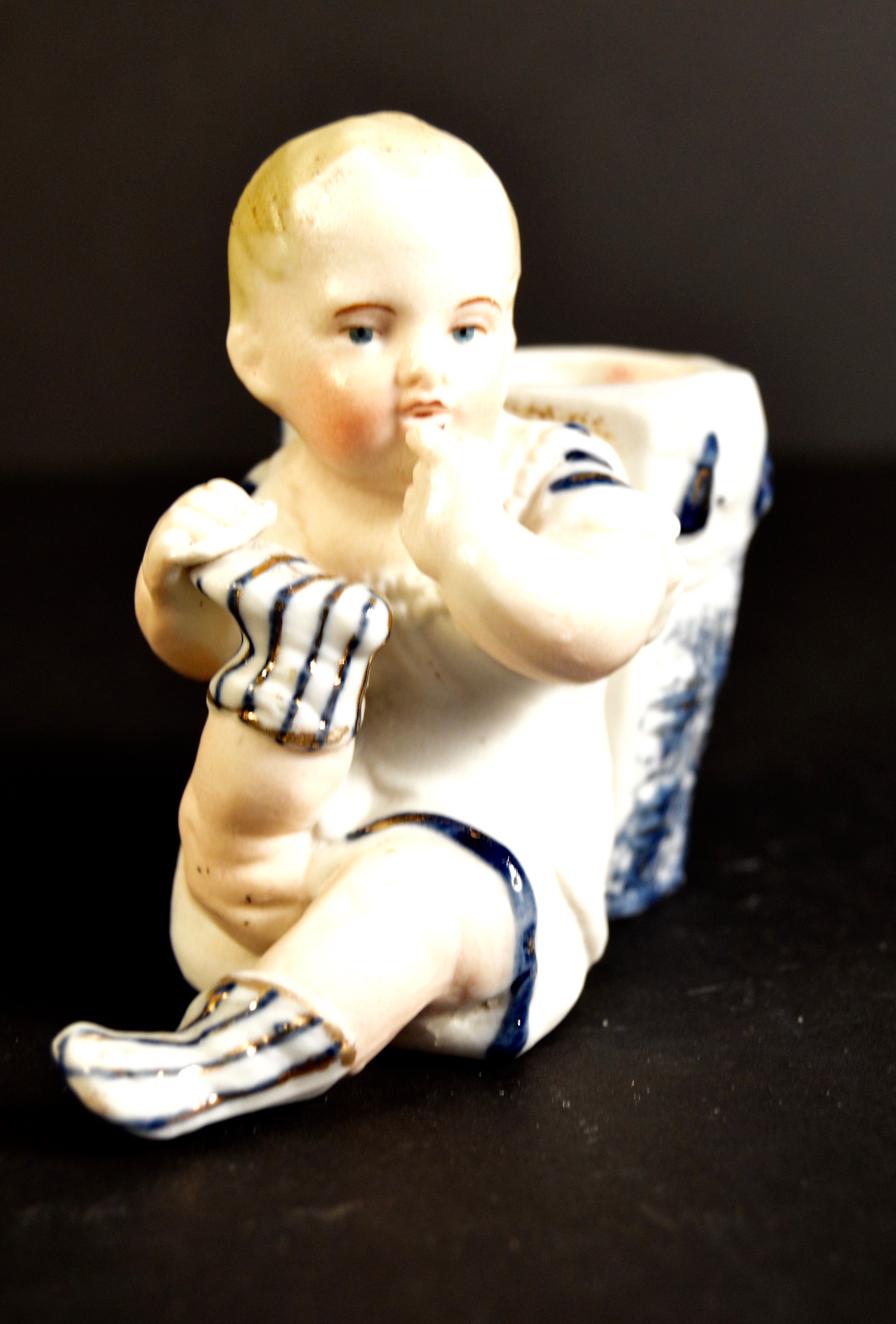 Group of Antique and Vintage Painted Bisque Figurines