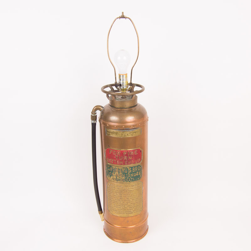 Vintage Fire Extinguisher Lamp