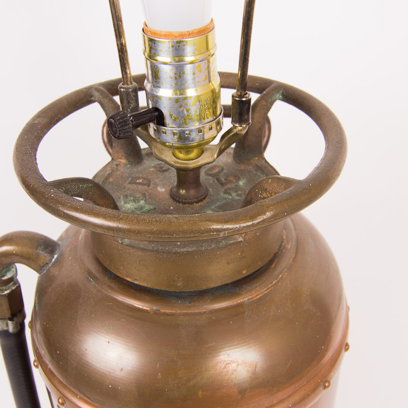 Vintage Fire Extinguisher Lamp
