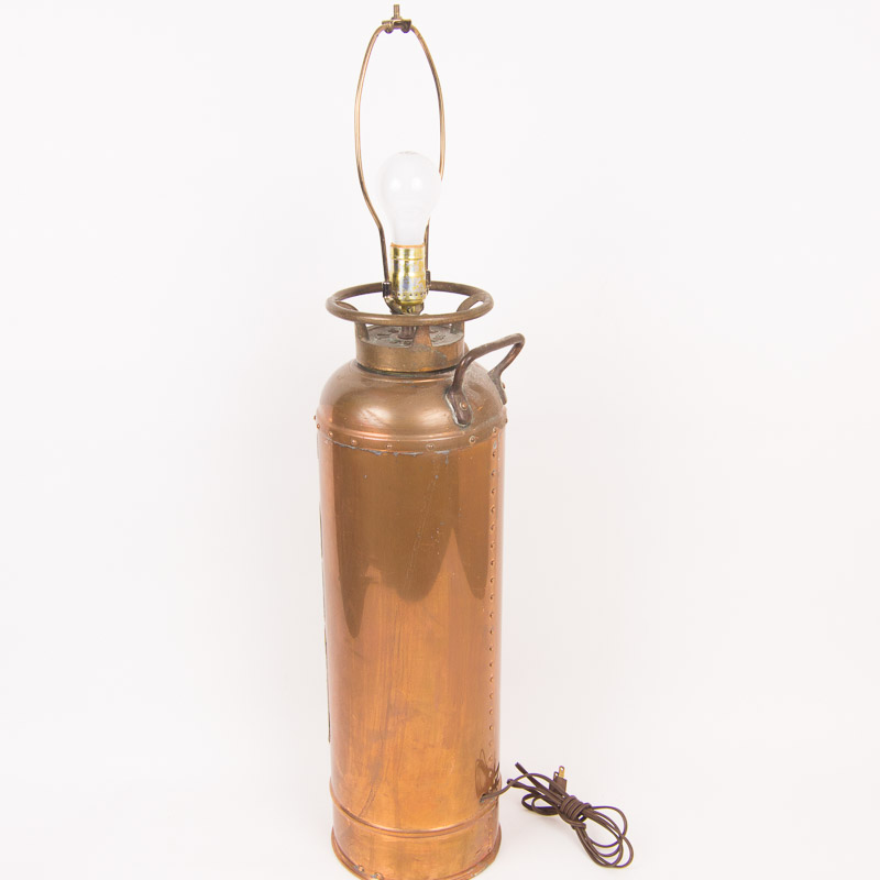 Vintage Fire Extinguisher Lamp