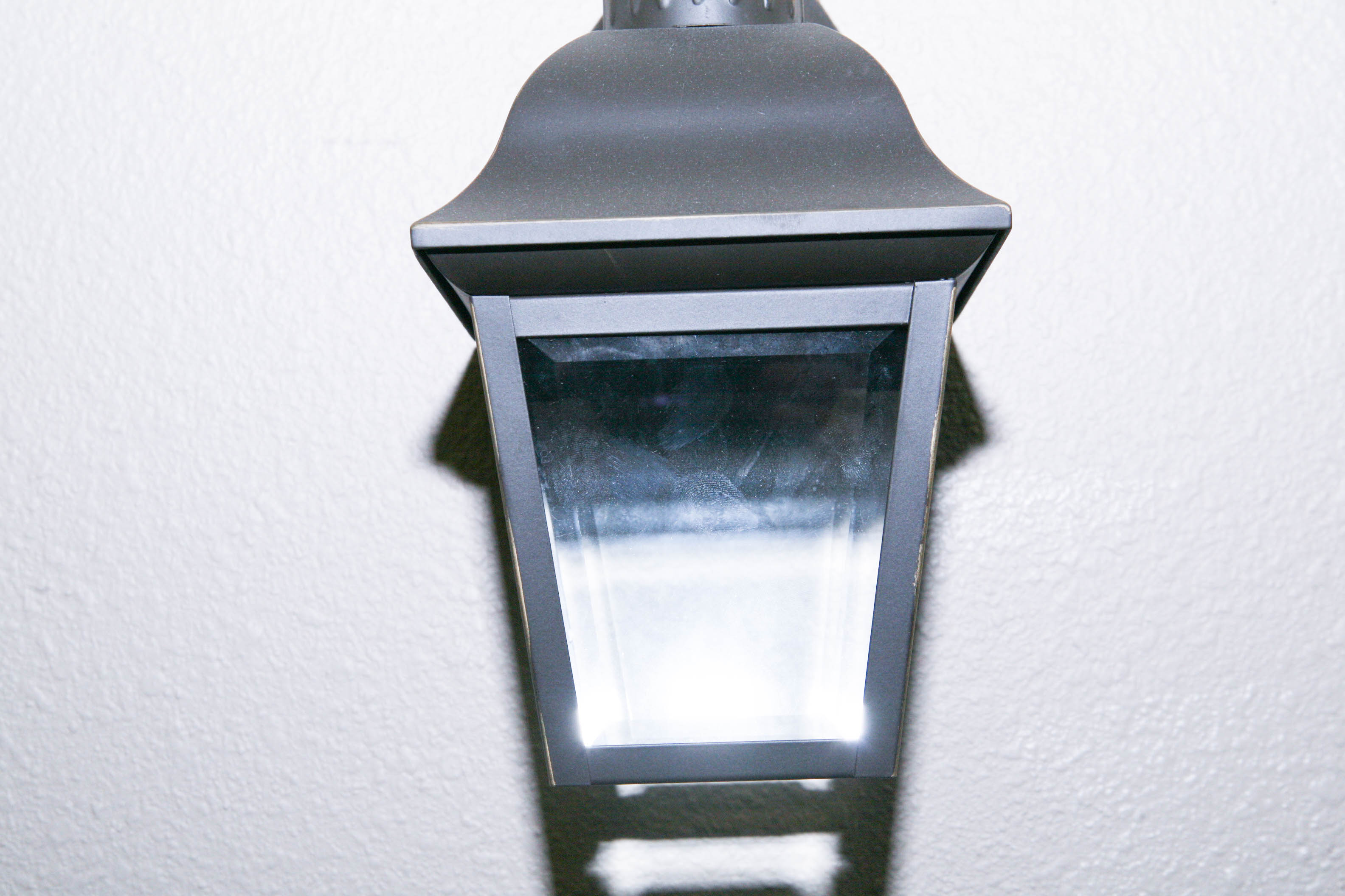 Beveled Glass Outdoor Light Fixture