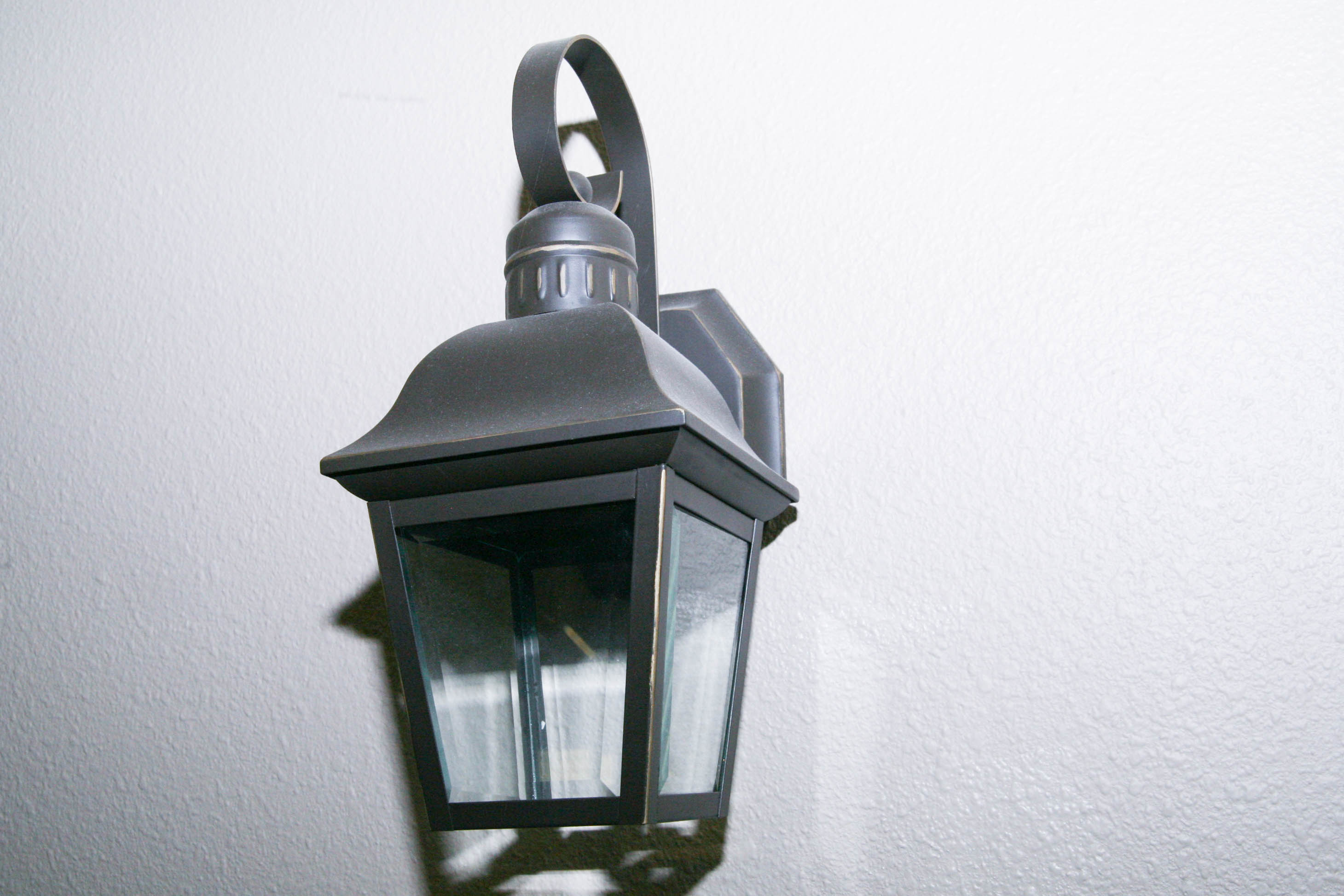 Beveled Glass Outdoor Light Fixture