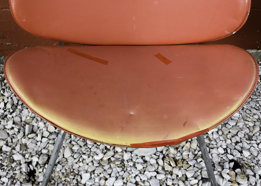 Pair of Matching Mid Century Modern "Orange Slice" Chairs